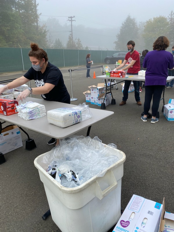copycei's tweet photo. Nope #COVID19 is not going to stop the CEI crew from volunteering and helping @MorrisvilleNC and the @DiaperBankNC!  #ServeMorrisville #CEIserves @activategood https://t.co/hzRwDUd6VC