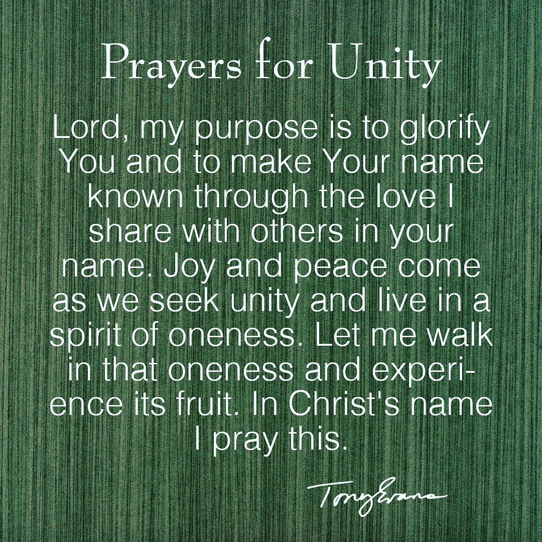 Will you pray this prayer with me today for #unity https://t.co/edy8aoQlZC