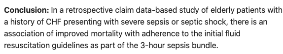 AliRaja_MD's tweet photo. Improvement in Mortality w/ Early Fluid Bolus in #Sepsis Patients w/ Hx of #CongestiveHeartFailure [#CHF]
Andreas H Taenzer, MD, et al. @CenterDartmouth 
Mayo Foundation for Medical Education and Research
https://t.co/E7zBHgAxRp
#SepticShock #SepsisBundle https://t.co/64N5MrAUTw