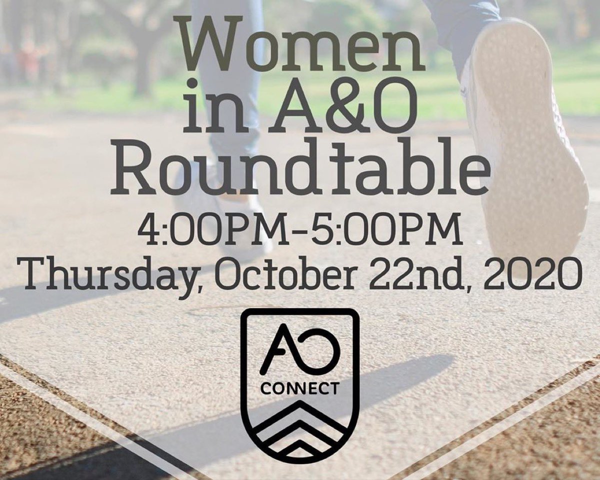 On Thursday, October 22nd the Athletic and Outdoor Industry student group, A&amp;O Connect, will be hosting a Women in A&amp;O Roundtable and you won’t want to miss it! 

More event information can be found on Helper Helper! 

#DeterminedViks