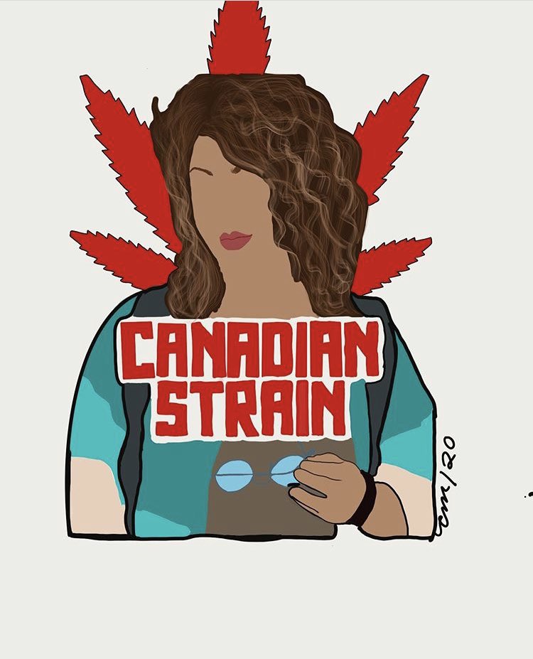 Canadianstrain's tweet photo. “Everyone’s favourite dealer!” - @MackenzieChels 

Meet Anne, #America. 🌱

Grab a bud and check out CANADIAN STRAIN on @AppleTV in the #USA 🇺🇸! 

Thank you, Chelsey, for the amazing art! https://t.co/TGbnqFsvmK