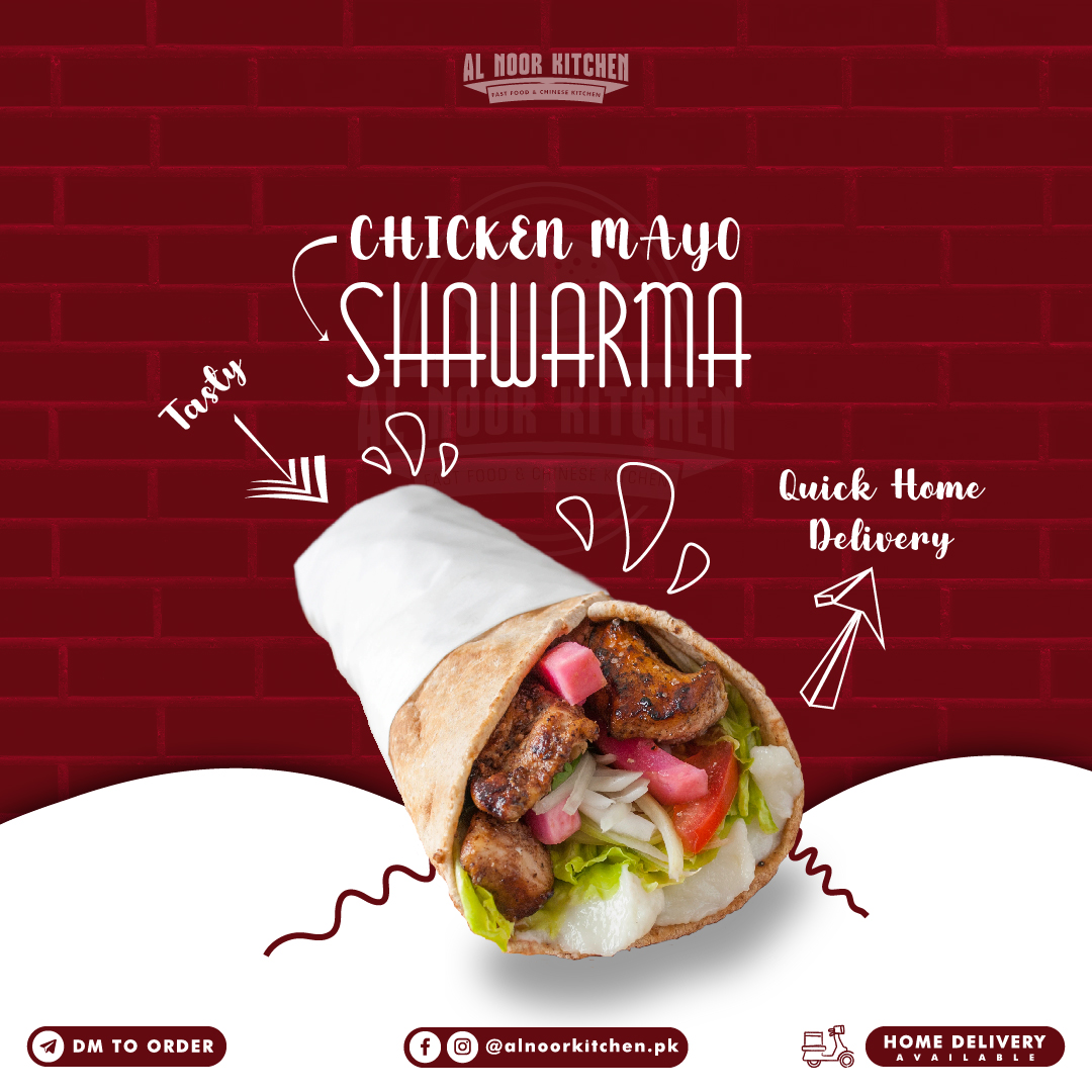 AlNoorKitchenpk's tweet photo. Chick Mayo Shawarma❤️
People who love food are always the best people &amp; the bestest people are the ones who can don't say NO to that spicy Shawarma!

DM US | CALL US OR WHATSAPP FOR ORDER
DELIVERY AVAILABLE

#AlnoorFoods #Alnoorkitchen #chickenshawarma #Mayoshawarma #HomemadeFood https://t.co/o95ditnelH