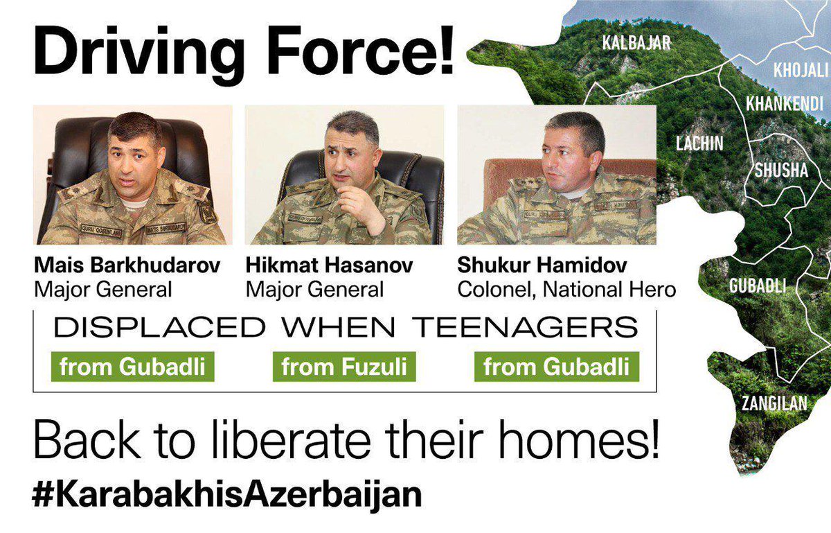 Kids who were forced to leave occupied lands are back now to right a wrong! #KarabakhIsAzerbaijan #StopArmenianAggression