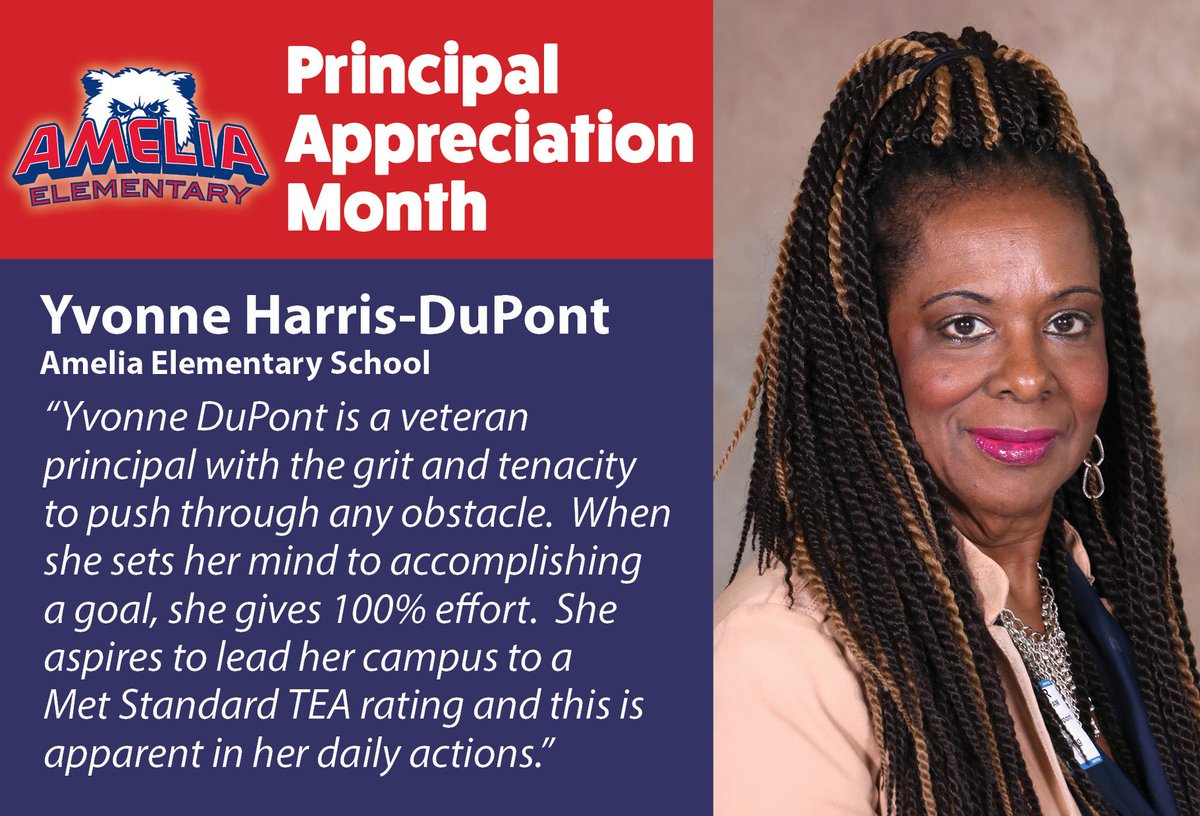 October is Principal Appreciation Month. Each day we will be highlighting each of our campuses amazing and dedicated leaders! Join us in celebrating them and showing our appreciation. https://t.co/hbHnTSz68A