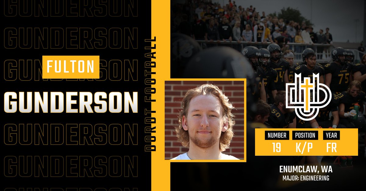 🚨 STUDENT-ATHLETE SPOTLIGHT 🚨

Fulton Gunderson (Freshman, Kicker/Punter)
Enumclaw, WA

<a href="/DordtFB/">Dordt Football</a>
