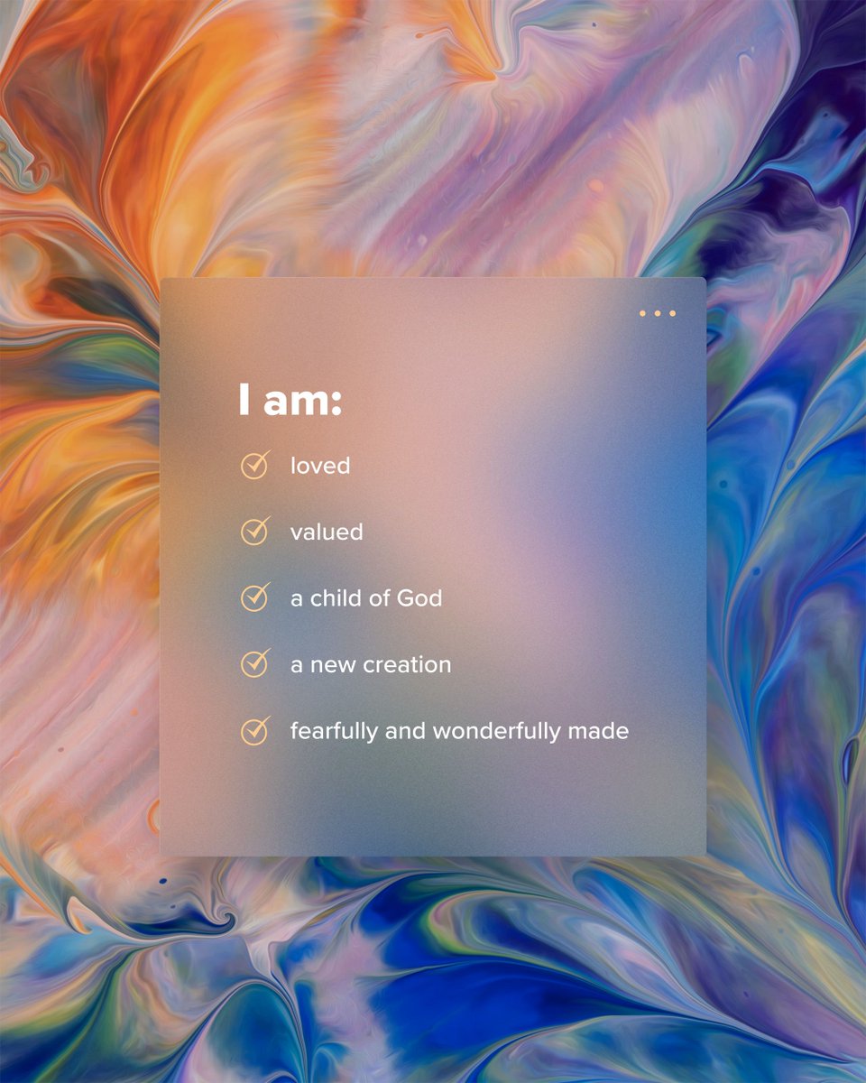 Our identity is in Jesus.