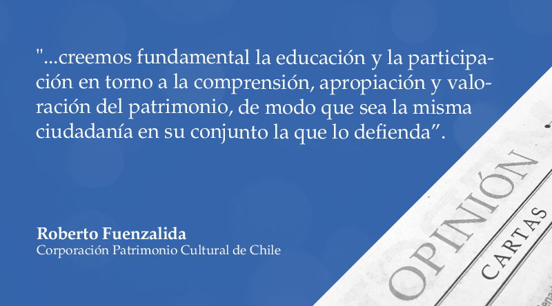 Carta al Director | “Pérdida de nuestro patrimonio”, por Roberto Fuenzalida https://t.co/PnnwEOIGEq https://t.co/CfSHPU8jdl