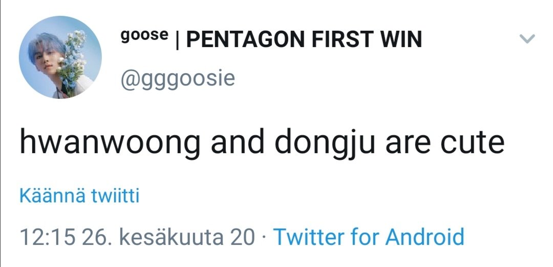 june 26thwhat prompted me to tweet this? i'd tell you if i knew there's no picture so i assume it was just a random thought i had this is very weird since i only biased hwanwoong RIGHT?