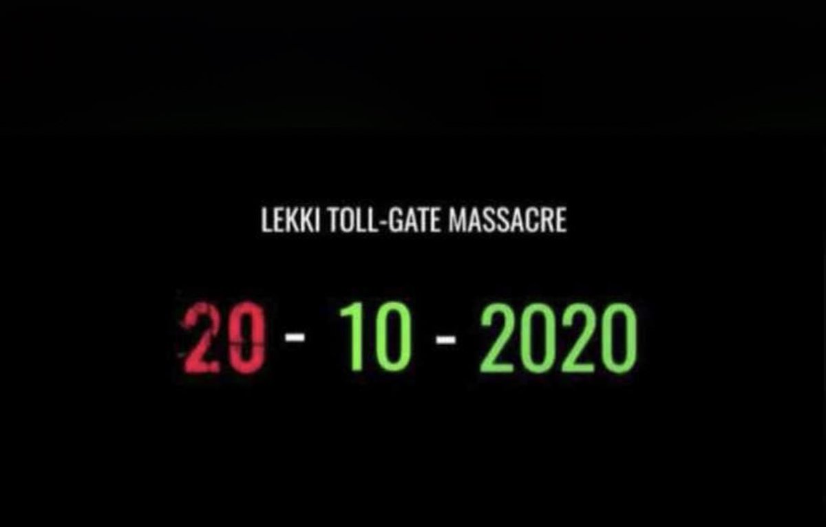 Don't say anything, just RT aggressively 💔🇳🇬

20-10-2020

#LekkiGenocide #LagosStateMassacre