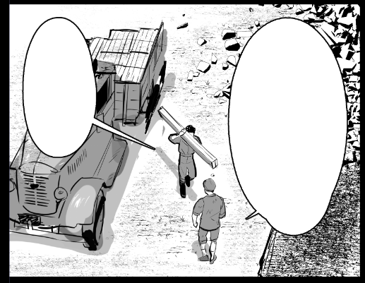 トヨタKB型トラックのこの角度の資料ないからフキダシで誤魔化す作戦に出た(よくやる小賢しいテク) 