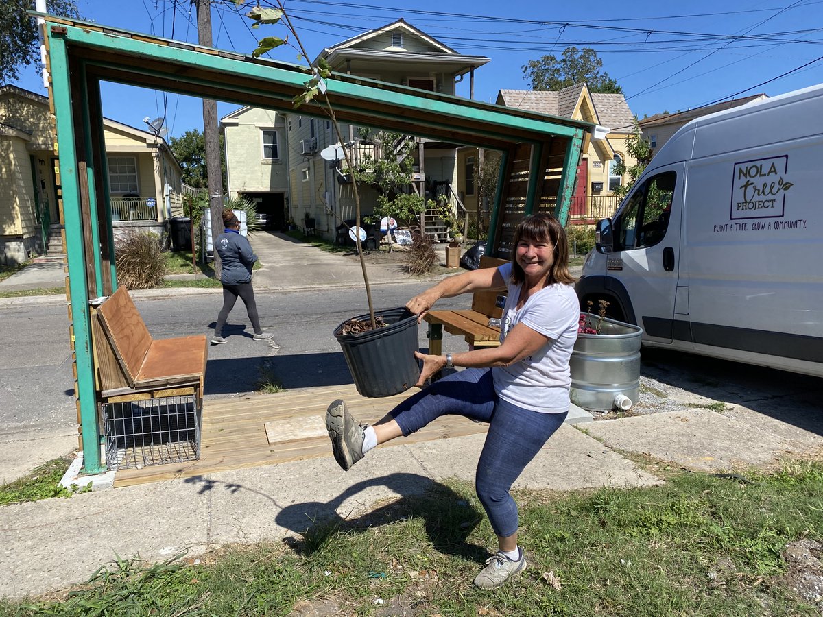 Nola Tree Project (@nolatreeproject) on Twitter photo Nola Tree Project kicks off planting season on a beautiful fall day on Saturday! 150 trees planted in the 7th ward with our wonderful partners from Healthy Community Services.
<a href="/Entergy/">Entergy</a> <a href="/EntergyNOLA/">Entergy New Orleans</a> <a href="/GNOFoundation/">GNOFoundation</a> <a href="/kristingpalmer/">Kristin G. Palmer</a> <a href="/MargaretOrr/">Margaret Orr</a> <a href="/MayorLandrieu/">Mitch Landrieu</a> <a href="/mayorcantrell/">Mayor LaToya Cantrell</a> Nola Tree Project kicks off planting season on a beautiful fall day on Saturday! 150 trees planted in the 7th ward with our wonderful partners from Healthy Community Services.
<a href="/Entergy/">Entergy</a> <a href="/EntergyNOLA/">Entergy New Orleans</a> <a href="/GNOFoundation/">GNOFoundation</a> <a href="/kristingpalmer/">Kristin G. Palmer</a> <a href="/MargaretOrr/">Margaret Orr</a> <a href="/MayorLandrieu/">Mitch Landrieu</a> <a href="/mayorcantrell/">Mayor LaToya Cantrell</a>