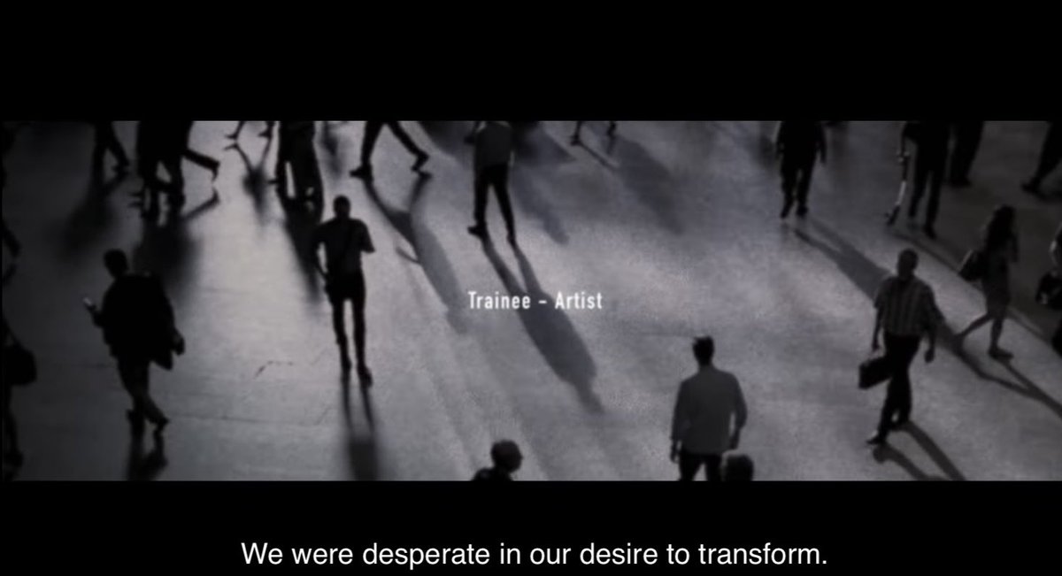 HOWEVER things took a turn here when jake says “we were desperate in our desire to transform” because ofc he could br referring to the trainee - artist transition, however it isn’t necessarily a “transformation” bc the word notions a drastic change