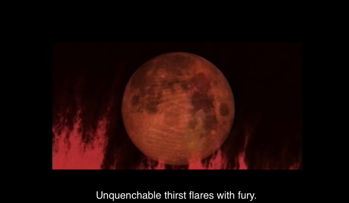 the moon:as i mentioned before, the moon is special to both vampires and werewolves since they are large parts of their mythical forms and backstories, and also affect their behaviors. the moon is seen multiple times throughout the trailer too!
