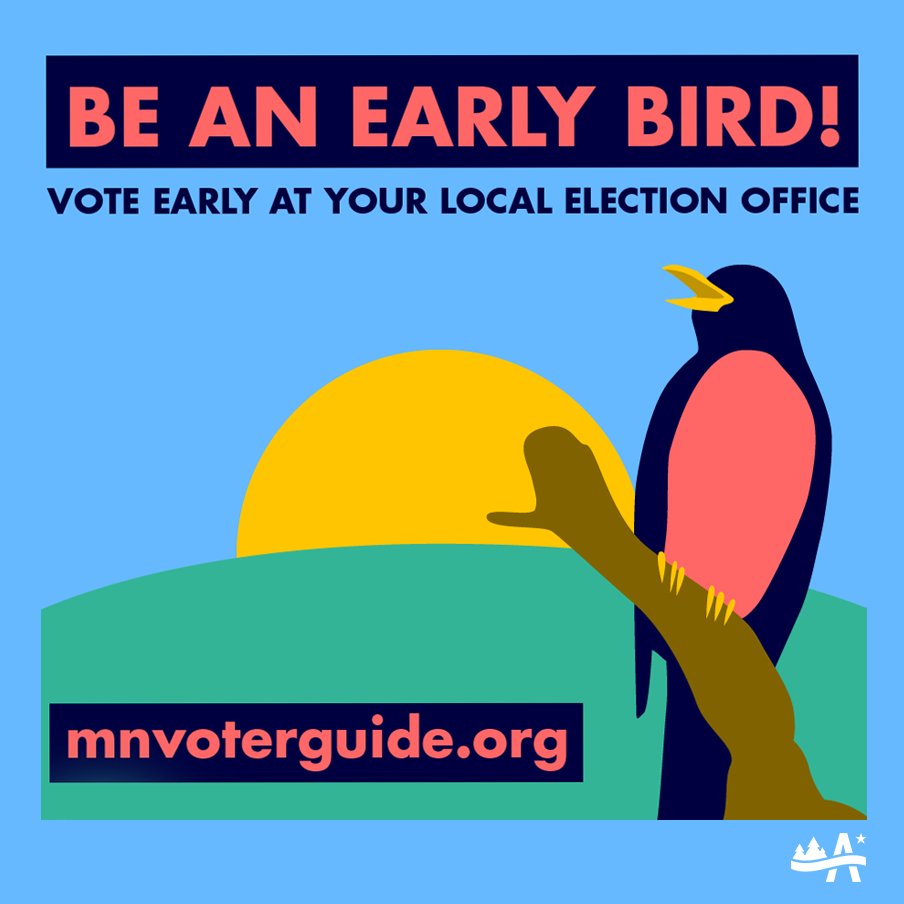 LIUNAMinnesota's tweet image. Why wait to vote if you can avoid the lines and #voteearly? Mnvoterguide.org #LIUNAVotes2020 #UseThePower