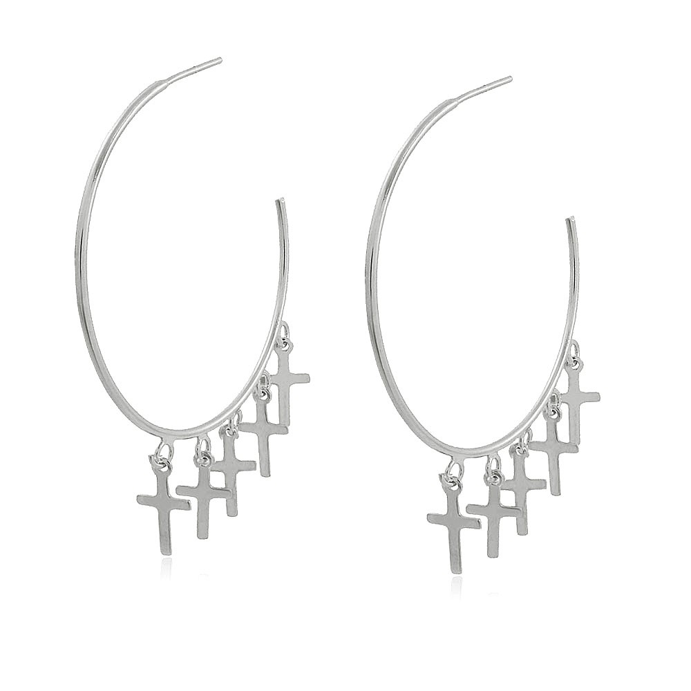 pbjoias's tweet photo. O brinco de argola aberta com pingentes de cruz pequeno. Uma semijoia para expressar toda sua devoção na Fé!

Folheado : Ródio
Tamanho : 4cm de diâmetro
Garantia : 06 (seis) meses, confira detalhes aqui

Possuímos um rigoroso controle de qualidade na produção das nossas semijoias https://t.co/sNqkQM4xhM