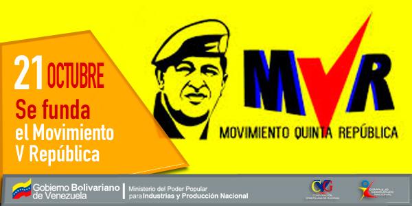 CsnPrensa's tweet photo. #EFEMÉRIDE. El #21Oct de 1997, el Comandante Hugo Chávez fundó el Movimiento V República, partido político integrado por civiles, militares, sindicatos y trabajadores que querían un cambio en la escena política nacional

#SomosDemocraciaYParticipación
.@NicolasMaduro https://t.co/wuzUjtcUkK
