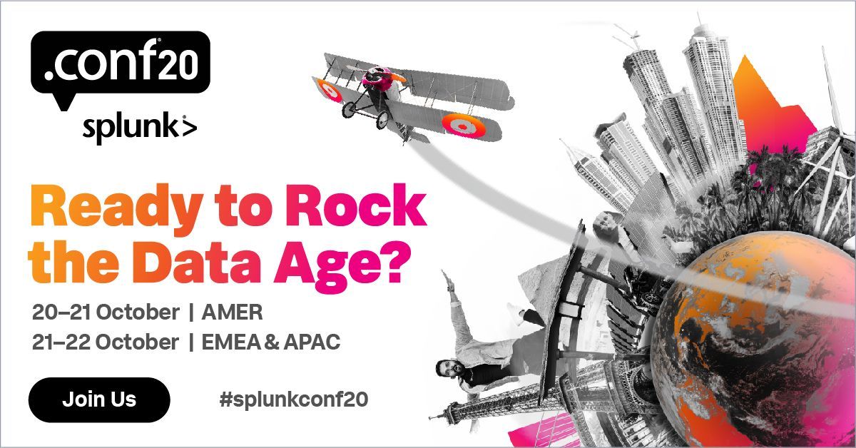antgrasso's tweet photo. Organizations are putting data at the center of their competitive strategy with Splunk, the Data-to-Everything Platform.
Join the #splunkconf20 to hear more. Register > https://t.co/9b3iFbmN6w @splunk via @antgrasso #SplunkInfluencer #DataAge #BigData https://t.co/4IEme0nr0d