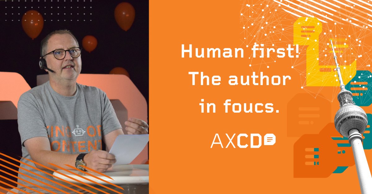 AXCD (@axcd_conference) on Twitter photo #HUMANFIRST was the motto of <a href="/saimalkan/">Saim Alkan</a>'s keynote and this year’s #AXCD2020. In particular, many experts have focused on the human part of #content #creation & #automation at the conference. 😍 In this blog article we summarized all important keyfacts: en.ax-semantics.com/human-first-th… #HUMANFIRST was the motto of <a href="/saimalkan/">Saim Alkan</a>'s keynote and this year’s #AXCD2020. In particular, many experts have focused on the human part of #content #creation & #automation at the conference. 😍 In this blog article we summarized all important keyfacts: en.ax-semantics.com/human-first-th…
