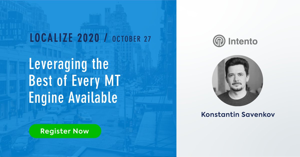 transifex's tweet image. We&apos;re just one week away from LOCALIZE 2020!

Join us to learn from #localization leaders like @HelloIntento&apos;s @ksavenkov, who will share their stories &amp;amp; successes in building scalable #continuouslocalization workflows. 

RSVP today: hubs.ly/H0y89000. #LOCALIZE2020