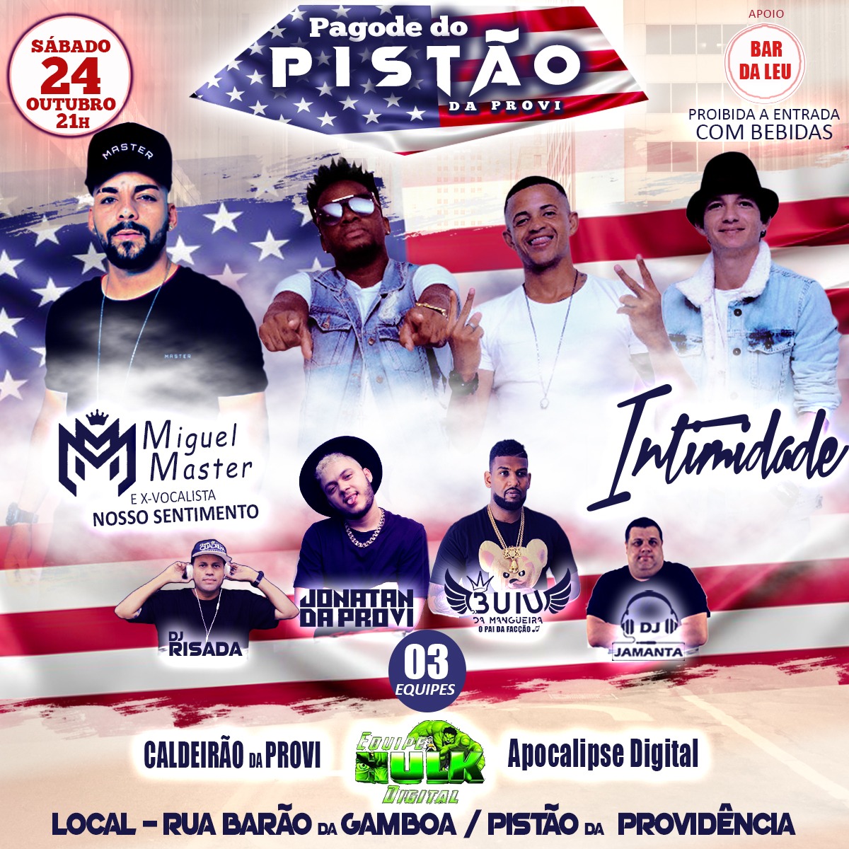 Intimidadeofc's tweet photo. Neste Sábado é tudo no Pistão da Provi você não pode perder da RT ae pra fortalecer  💃🕺💪💥💥💥💥💥 https://t.co/sri5hlvFEQ