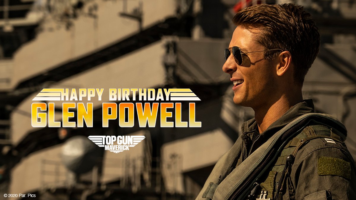 Top Gun on X: Wishing #TopGun: Maverick's Hangman, @GlenPowell, a  high-flying birthday!  / X