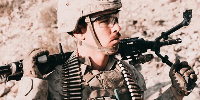 USMC's tweet photo. Strong Shoulders

A Marine with @1st_Marine_Div prepares to execute a company attack on Range 400 during ITX 1-21 aboard @CombatCenterPAO as part of maneuver training for a dynamic and kinetic environment. https://t.co/QTn9ZP7jov