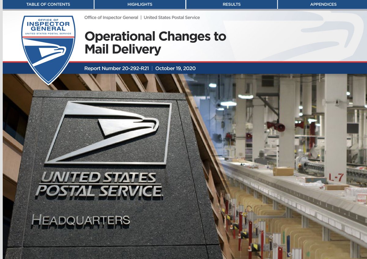 SCATHING:“These initiatives undertaken individually may not have been significant. However, launching all of these efforts at once, in addition to the changes instituted by the Postmaster General, had a significant impact on the Postal Service...”