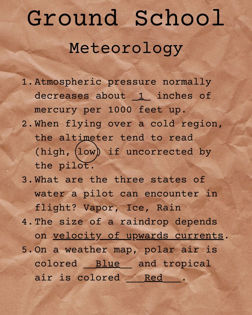 See how well you would do on Ground School homework with this Wordy Wednesday!
