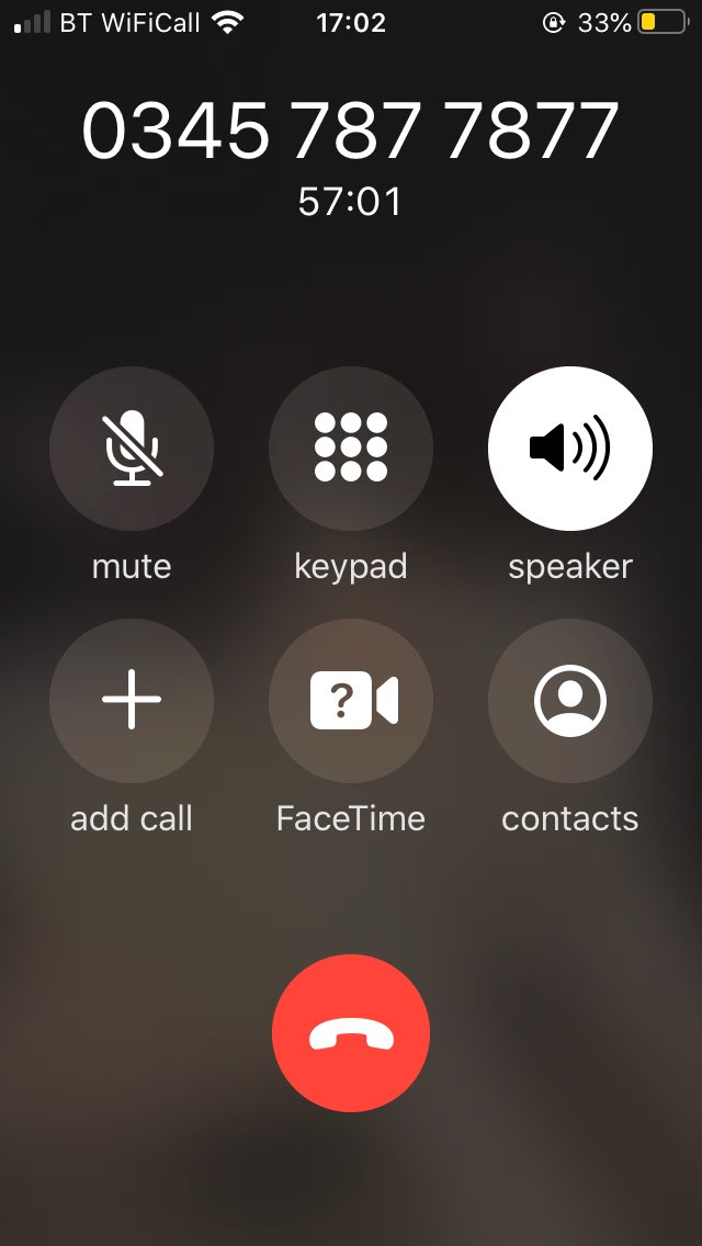 AbulSahid's tweet photo. Guess no ones working today @UPS @UPSHelp @UPSHelp_UK 57 minutes on hold waiting for customer services to answer! https://t.co/aLbTvERbOF