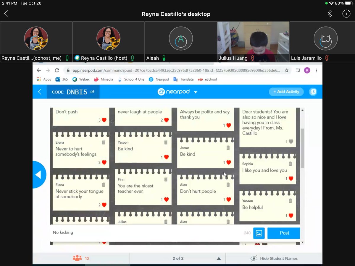 Kids had to take NWEA on Monday, that didn’t stop us from Spreading Kindness for Spirit Week #MineolaTogether