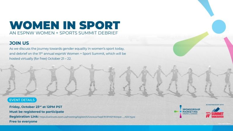 Day 2 of <a href="/espnW/">espnW</a> Women + Sports Summit today! 

If you've enjoyed the Summit, join <a href="/espnWSummitVan/">espnW Summit Vancouver</a> + <a href="/SMCC_YVR/">SMCC Vancouver</a> this Friday for a "Chill + Chat" style debrief. Share key takeaways, inspiration and the journey to #ChampionChange in sport.

Register here us02web.zoom.us/meeting/regist…