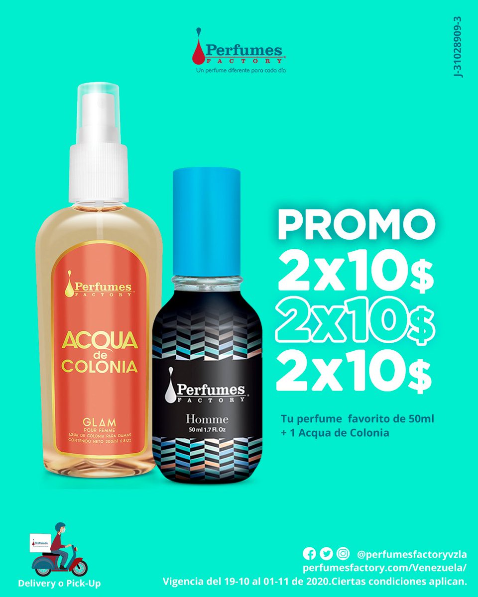 PerfumesFactory's tweet photo. Queremos formar parte de tus días y vivir junto a ti las #sonrisas que marcan cada uno de tus momentos, por eso trajimos estas ¡DOS GRANDES #PROMOCIONES! 😱 hasta el 01 de noviembre. 

Escríbenos al 📱 0412-2290672. Ciertas condiciones aplican. 💖 https://t.co/zTcp1xQ8TU