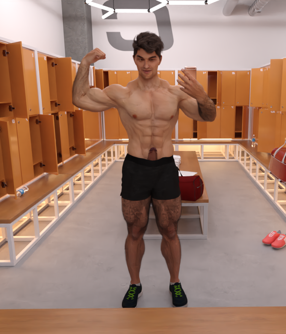 DAY 17! Hehe, looks like the big boy wanna take a look outside. I'm working out and wanking off 24 hours<a href="/tag/megahugesuperstud"class="tags"><span>#megahugesuperstud</span></a>