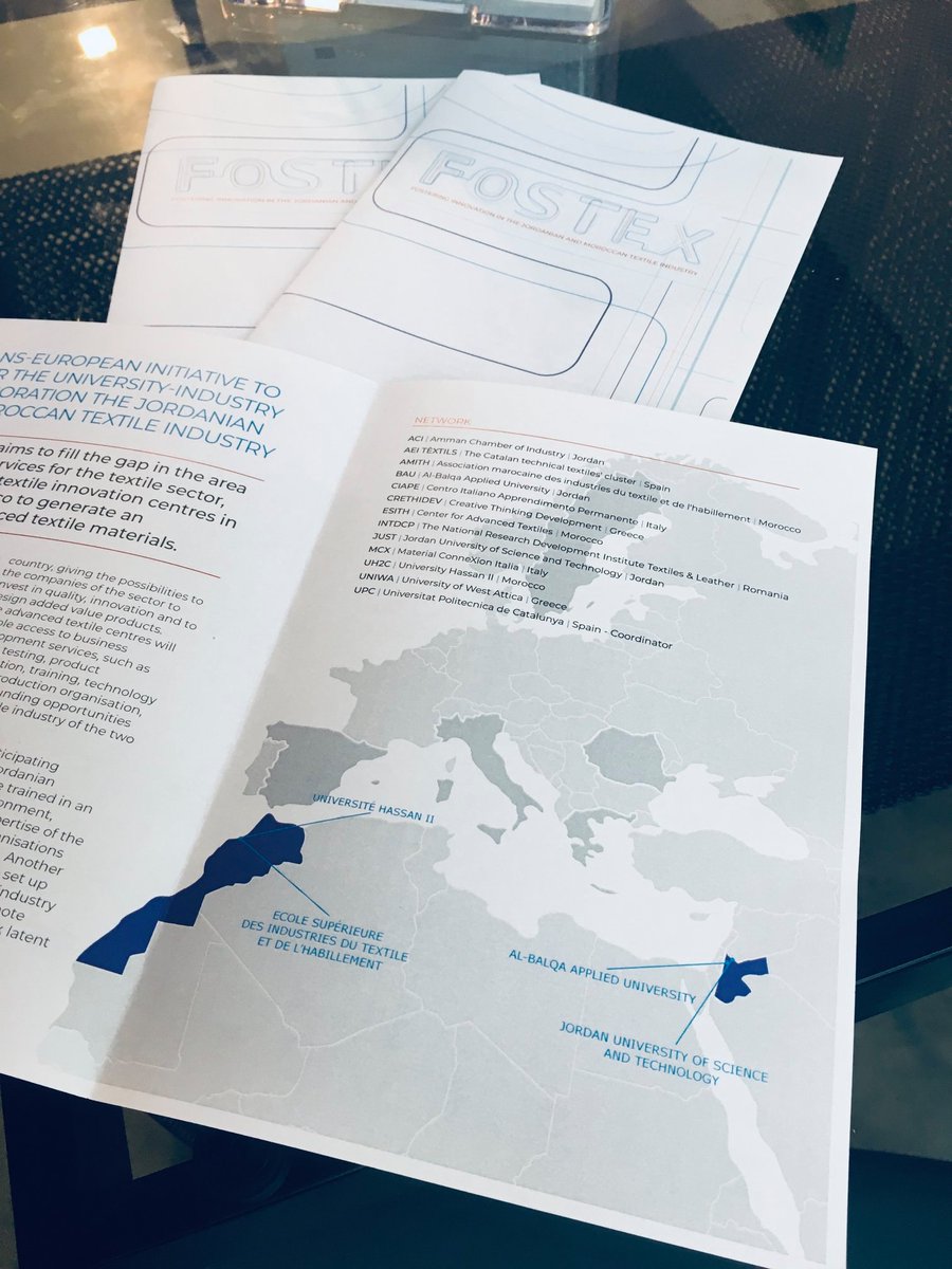 Fostex project aims to fill the gap in the area of specialised services for the #textile sector by upgrading one textile centre in Morocco and by establishing three fully operational advanced textile innovation centres, one in #Morocco  and two in #Jordan. fostexproject.eu
