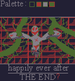 pyroshiv's tweet photo. #pixel_dailies #pixelartday  #Art 
daily #pixelart #6
theme from @Pixel_Dailies:
trouble end....
#Pixelween2020 https://t.co/PILmYnq3Nx