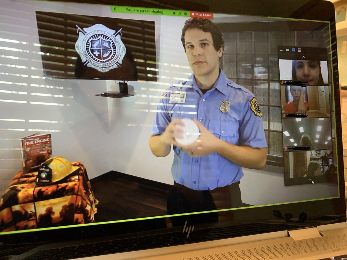 Our local fire department made videos for our kiddos. We used this to help wrap up Safety Squad! Thank you <a href="/BattlefieldFire/">Battlefield Fire</a> for sharing this with us for Fire Safety Month! #McBrideJourney <a href="/McBrideMtnLions/">McBride Elementary</a> #Funinfirst