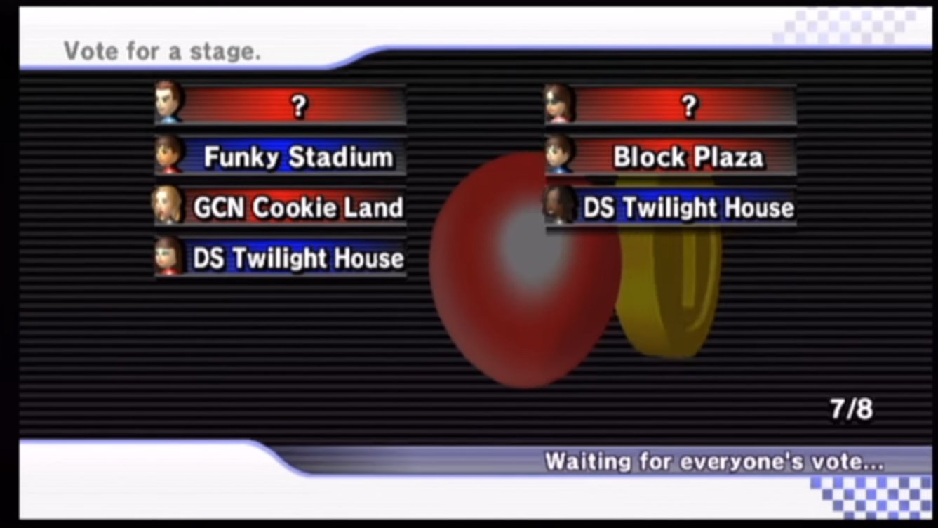 4tp Mario Kart Wii On Twitter Fun Fact There Is A Mistake On The American English Version Of Mario Kart Wii Where In The Screen That Shows After You Vote For