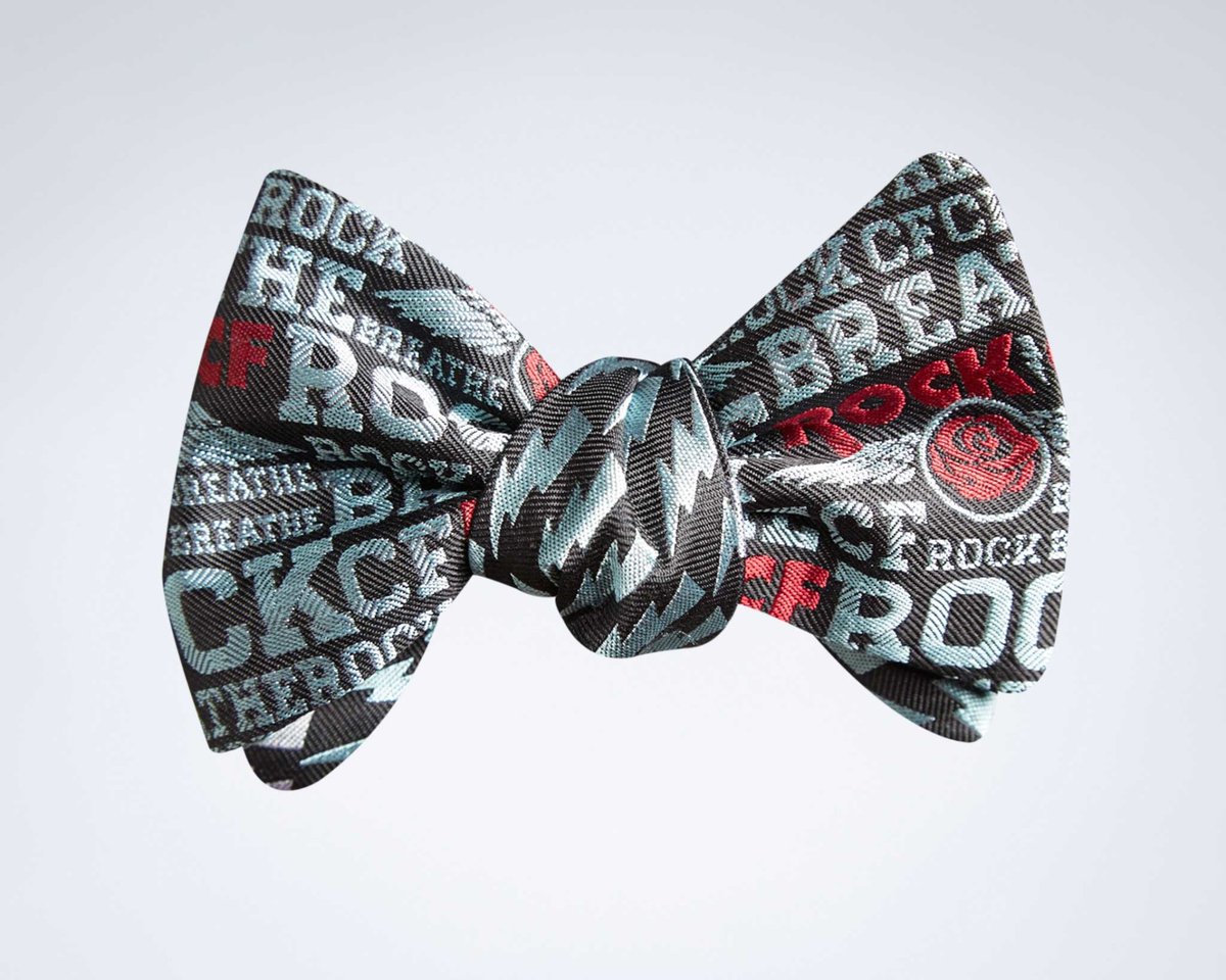 Tonight’s bow tie, for Game 2 of the World Series, Rays-Dodgers on FOX at 8:08 ET: Rock CF Foundation (cystic fibrosis). @Letsrockcf. More: letsrockcf.org