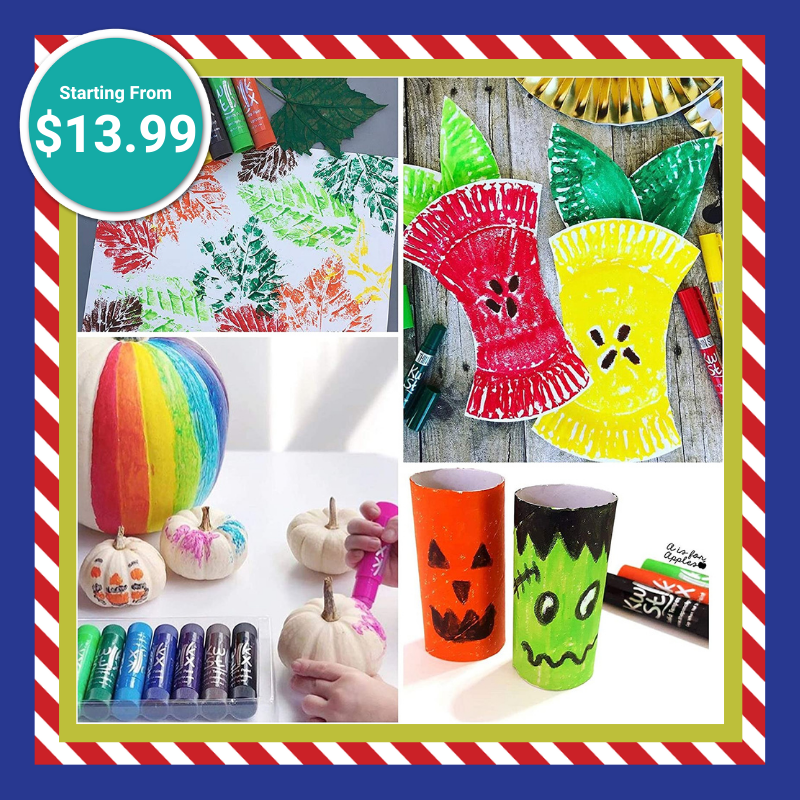 🎨🖌 Take the mess out of painting! Simply uncap, twist, and paint! Kwik Stix uses a fast-drying formula that allows them to dry in 90 seconds. 👨‍🎨 🍎 Shop Today: bit.ly/SA-KwikStix

#schoolaids #kwikstix #arttime #christmasideas #xmas #christmaslist #christmasshopping