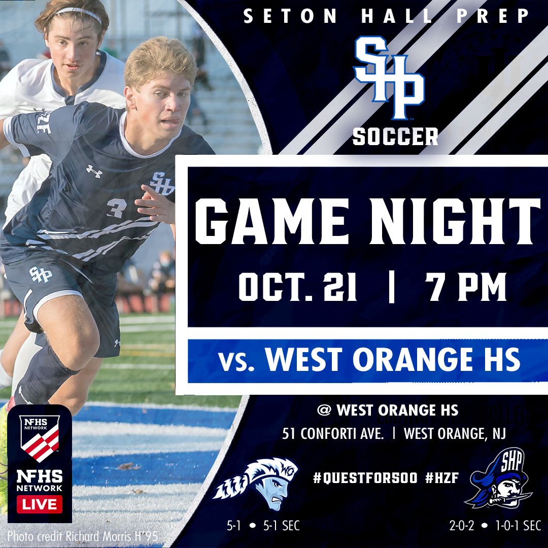RiCHLEVY2RLP's tweet photo. Every game is truly a gift 🎁 these days. Tonight IT’S GAME NIGHT ⚽️ GO PIRATES!! @SHP_Athletics 🔵⚪️ Live Stream @NFHSNetwork #QUESTFOR500 #HZF #setonhallprepsoccer https://t.co/0DgD2BAPeS