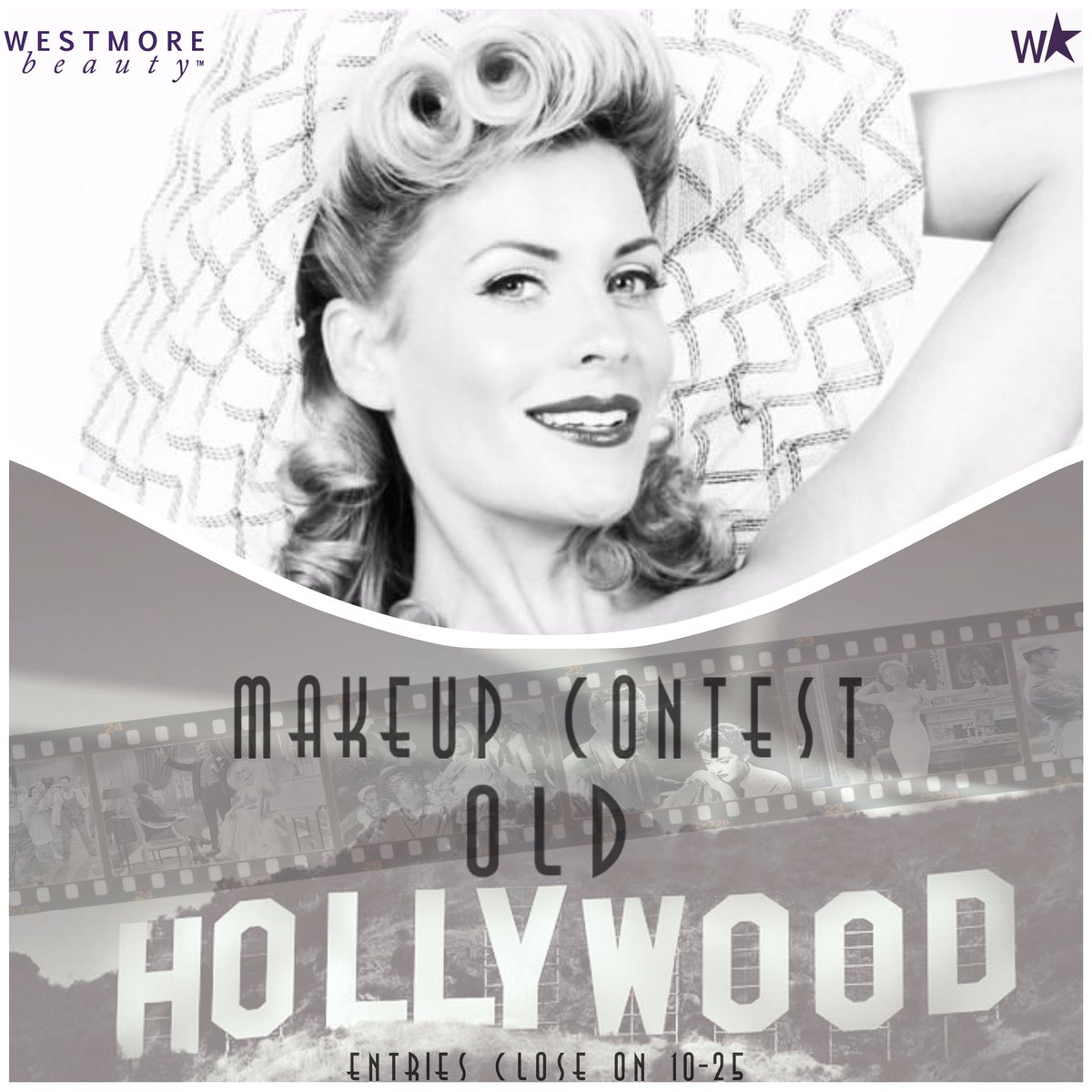 AboutAlysha's tweet photo. Westmore Beauty is having a Halloween Contest on Instagram!💄💜⭐️ Dress up like an iconic actor or actress from the Old Hollywood days or even today! Get ready for your close up! ✨🎬📽🎞✨ Due by 10-25-20 #MakeupContest #Halloween #MakeupChallenge #OldHollywood #Inspired #Fun https://t.co/sXRLeLQA3D