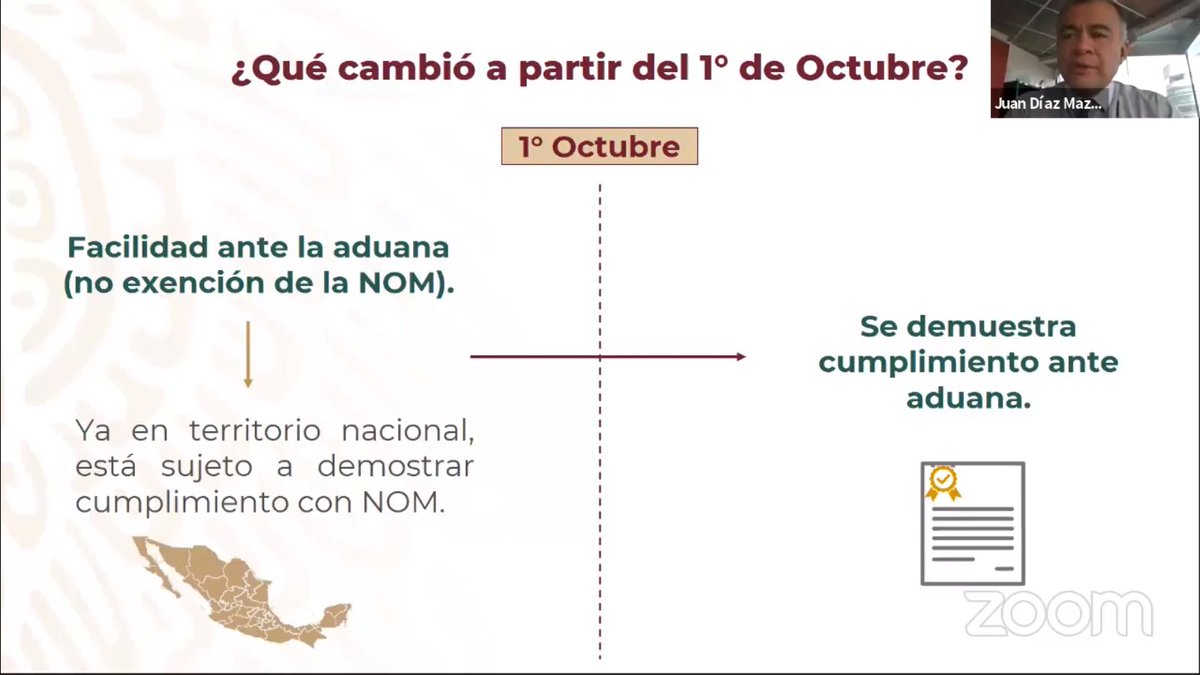 SNICEmx's tweet image. 📌El Director General de Facilitación Comercial y de Comercio Exterior @jdiazmazadiego de la @SE_mx participa en el #DigitalMeeting "Normas: todo lo que debes saber" organizado por @CAAAREM.

¡Conéctate! 🖥️➡️ youtube.com/watch?v=En1FMA…

#ComercioExterior🌐