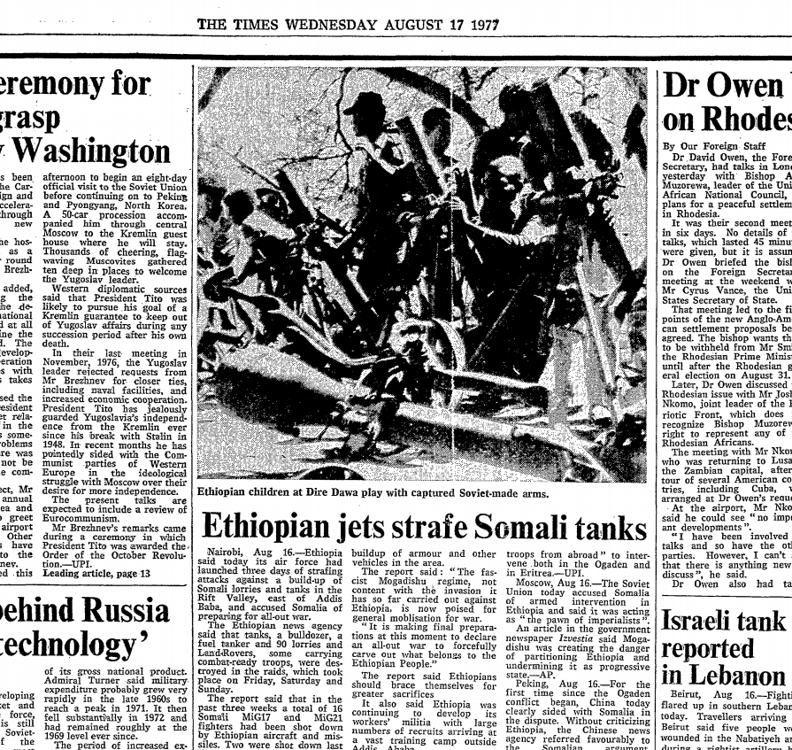  #Militarily: The Kacaan bankrupted the Somali state by taking Somalis unprepared into an all out war with Ethiopia in 1977. It then made Somali Republic an international pariah state by switching sides mid-war.. fighting with no allies.Even in war, the Kacaan was a failure.