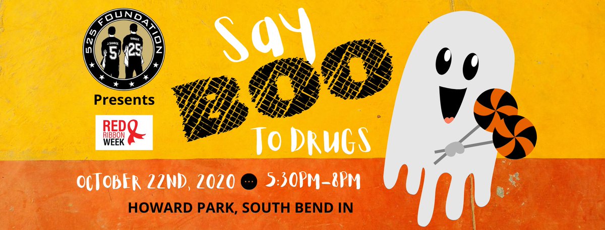 South Bend Police (@southbendpolice) on Twitter photo Join us tomorrow night at the <a href="/525Foundation/">525 Foundation</a> Say Boo to Drugs event at Howard Park. Bring your family and enjoy some fun and SAFE Trick-or-Treating, there will be food trucks, giveaways and more.
The goal is to help educate our community about substance abuse and prevention. Join us tomorrow night at the <a href="/525Foundation/">525 Foundation</a> Say Boo to Drugs event at Howard Park. Bring your family and enjoy some fun and SAFE Trick-or-Treating, there will be food trucks, giveaways and more.
The goal is to help educate our community about substance abuse and prevention.
