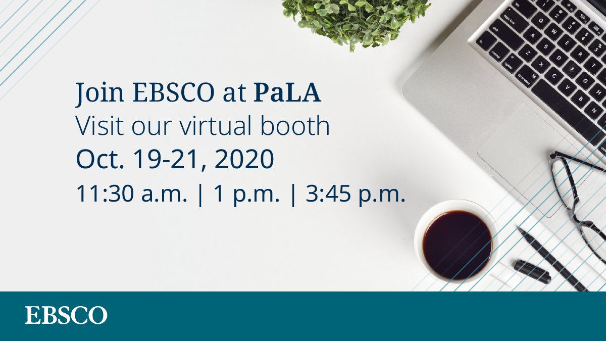 EBSCO's tweet photo. #PaLA2020 attendees: Join Jake Simone in the virtual EBSCO booth at 1 p.m. for a live demo of Prenda Code Club. @prendalearn https://t.co/AK8orlpm4y https://t.co/2VO5vR9PKy