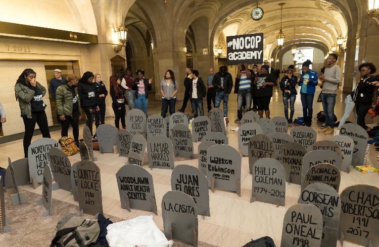 GKMC18's tweet photo. .@chicagosmayor made it clear today that she will not #DefundCPD & this is one day after the 6 year anniversary of officer Jason Van Dyke killing #LaquanMcDonald with #16shots! We thought it couldn’t get worse than Rahm, g were we wrong! Justice for #MiguelVega #MauriceGrantonJr https://t.co/CMI0P2gzV9