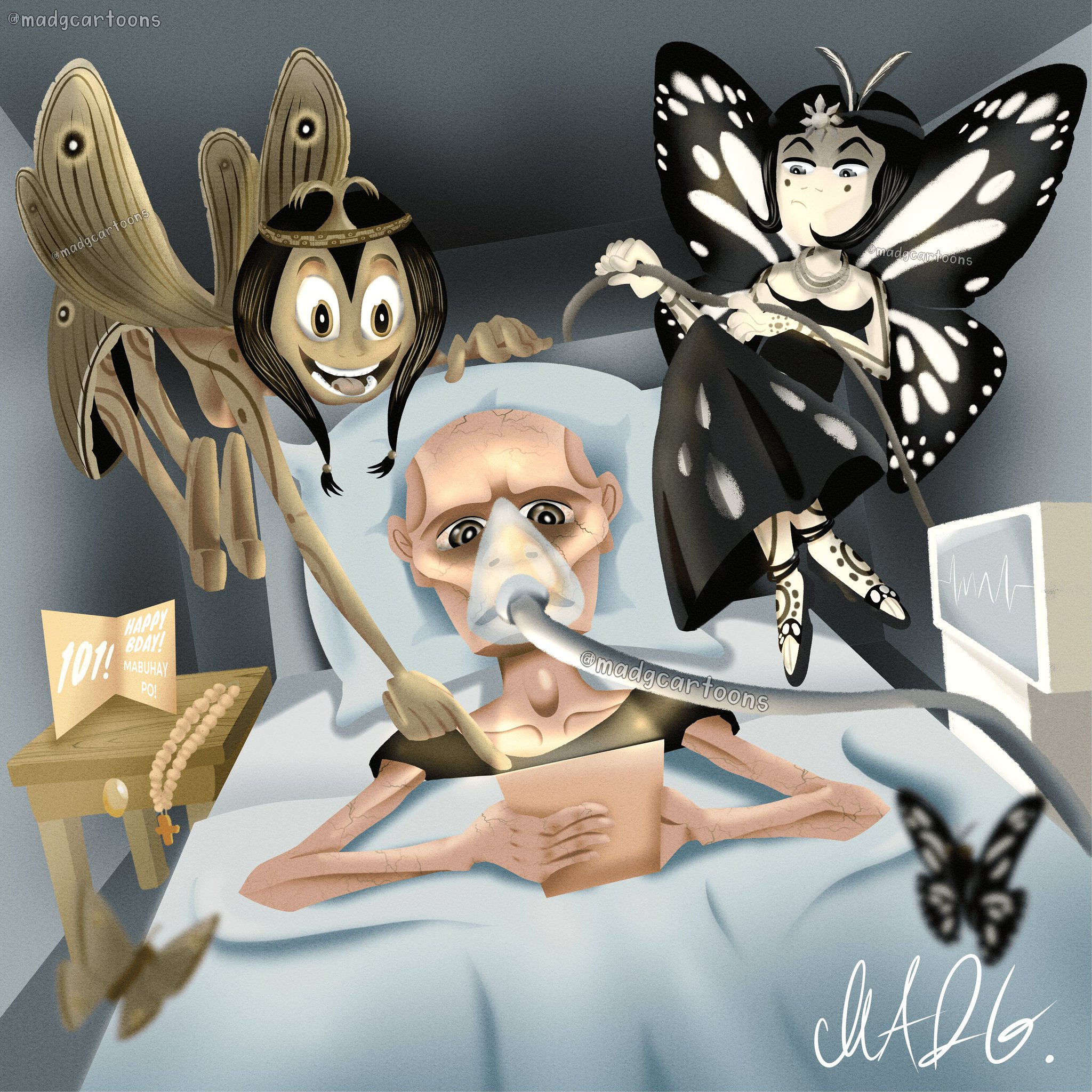 GO MAD! CARTOOONS on Twitter "In Filipino superstition, if a brown