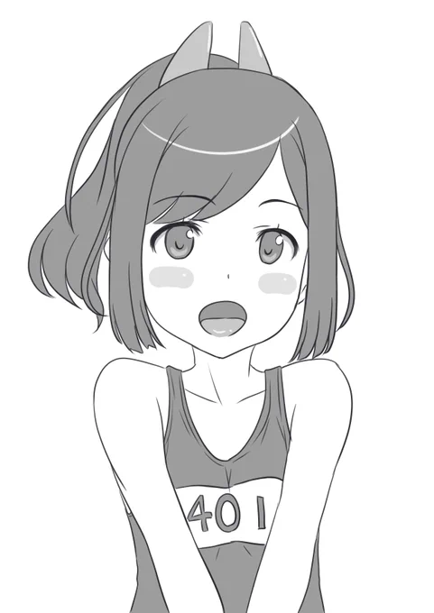 伊401(しおい)。潜るの大好きドボーン娘
実艦は晴嵐を搭載する大きな大きな潜水艦だがキャラの方は子供のように可愛らしい艦娘。
とにかく海に潜りたくて仕方が無い様子で、話題もそれ方面が多い。基本的に潜る、食事、晴嵐の整備以外は睡眠で出来ているような娘でとても判り易い😊 