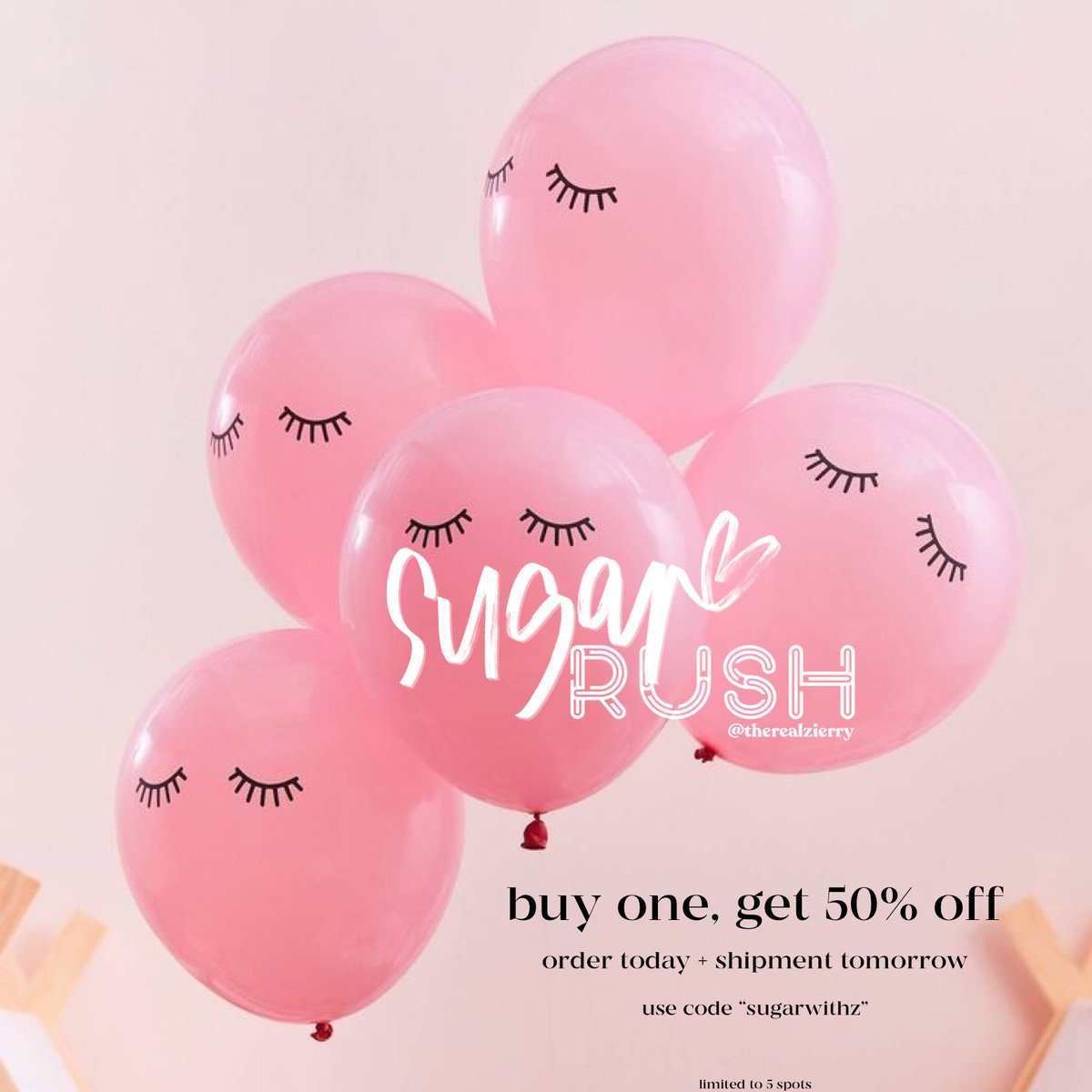 only 5 spot$, babes! 💗
.
visit our shop SugarRushwithZ.com
.
#sugarrushwithz #smallbusiness #shopsmall #supportsmallbusiness
