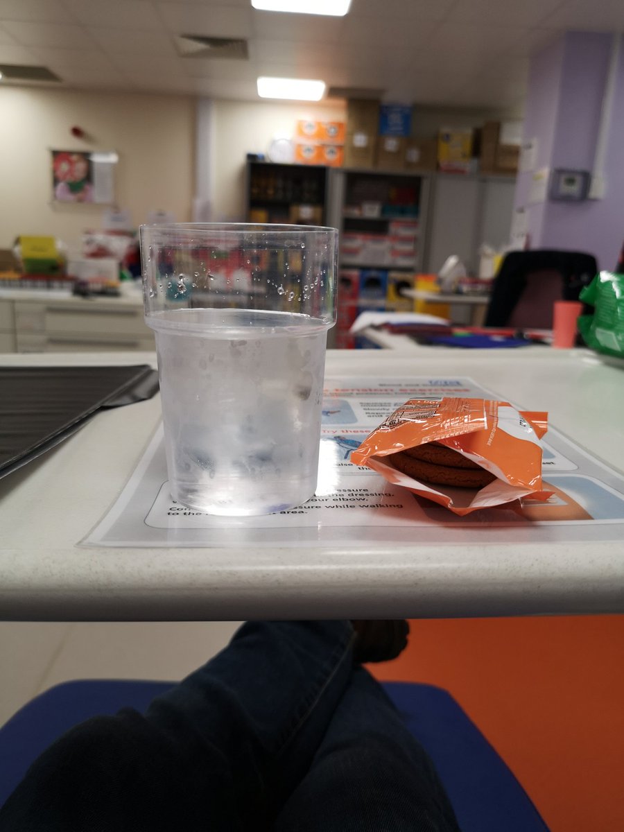 Antibody plasma donation number six. Got my usual ginger nuts so all good  #Covid19UK – bei  John Radcliffe Hospital